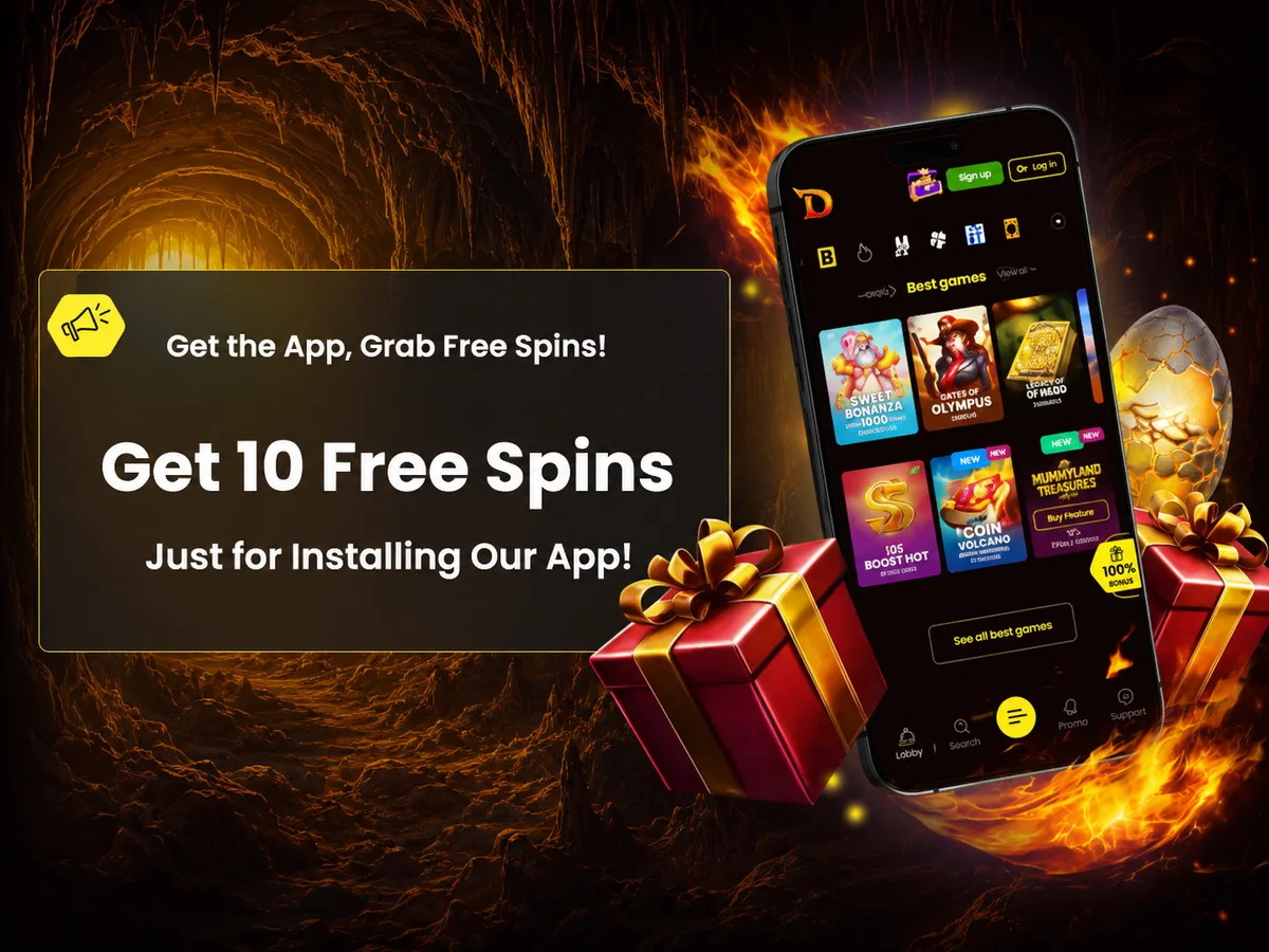 Dragon Slots mobile casino app on a smartphone