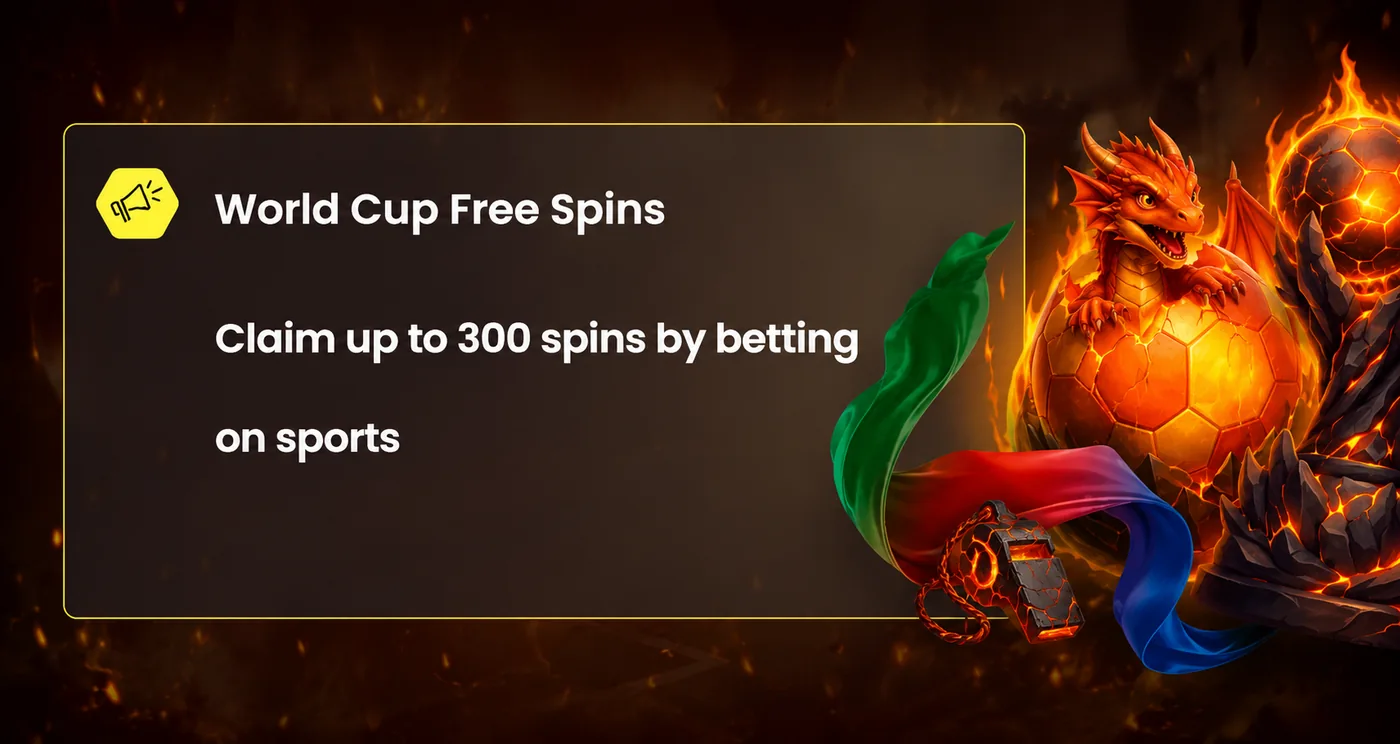 Dragon Slots World Cup free spins promotion on mobile
